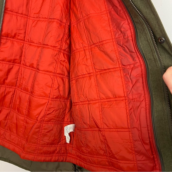 L.L.Bean Olive Green 3-In-1 Tek All Season Jacket Hooded Coat Men's Medium - Picture 8 of 15